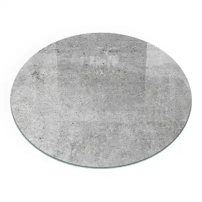 Placă de protecție rotundă pentru șemineu cu textură de beton brut