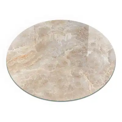 Placă rotundă de protecție pentru șemineu cu aspect de piatră naturală