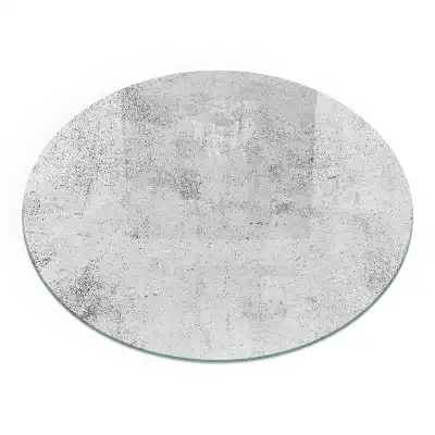 Placă de protecție pentru șemineu rotundă cu textură de beton brut