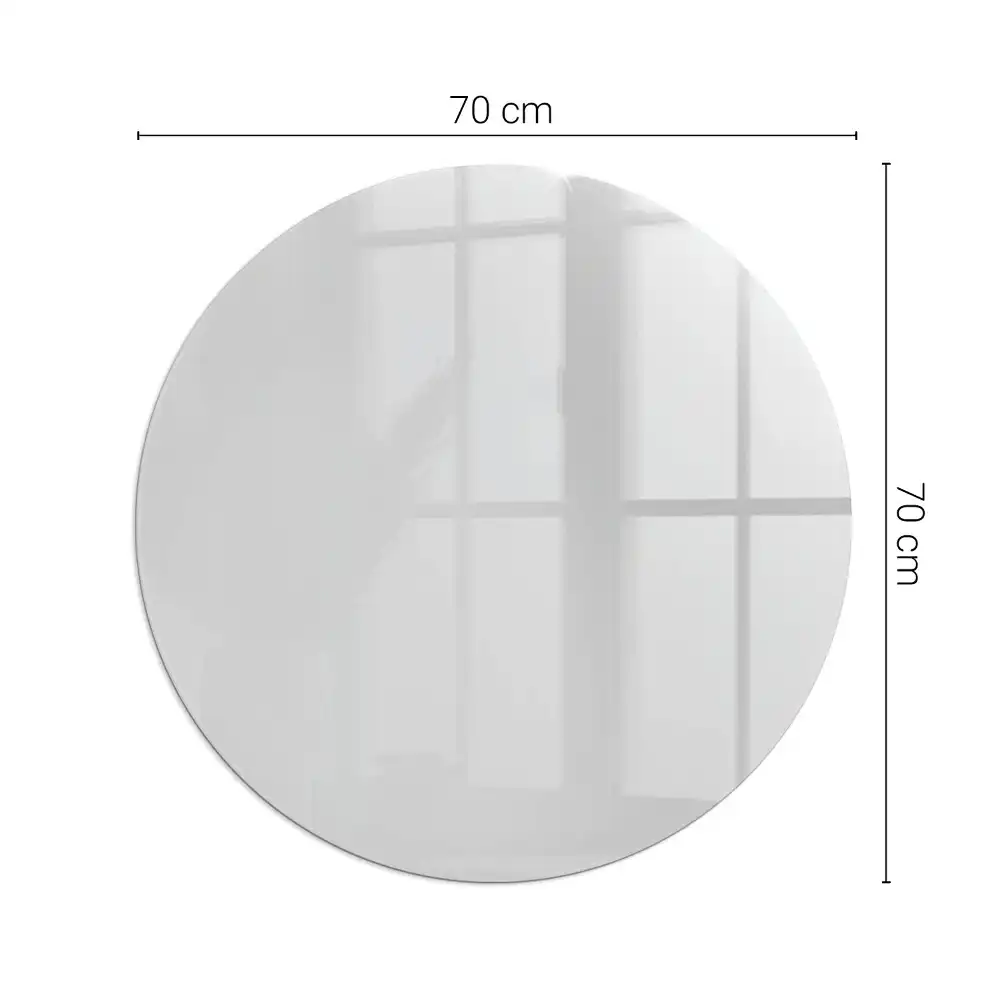 Placă rotundă de protecție pentru șemineu, gri