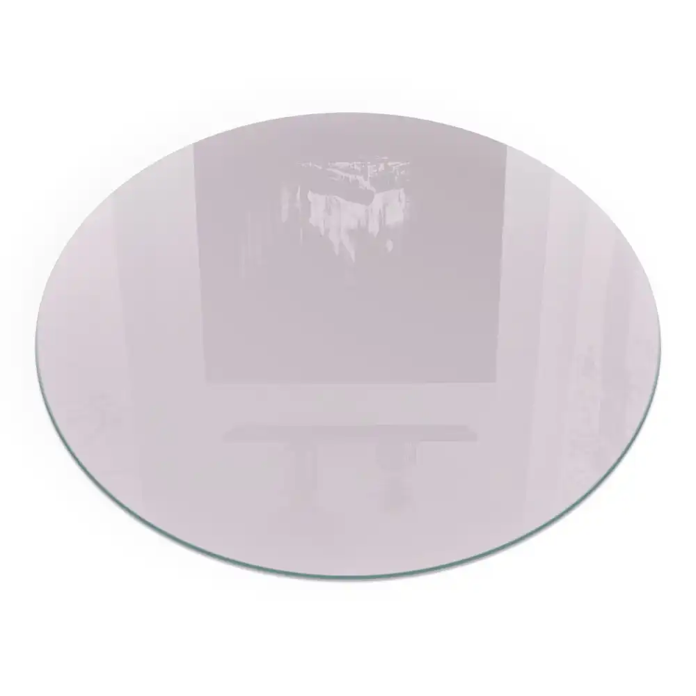 Placă rotundă de protecție din sticlă securizată sub sobă, culoare violet deschis