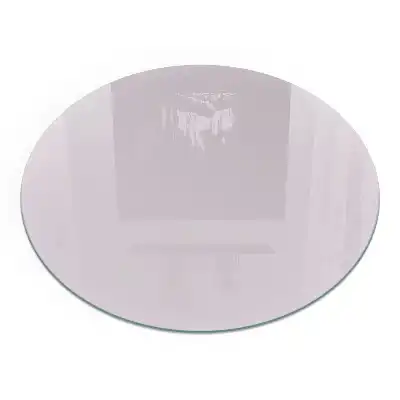 Placă rotundă de protecție din sticlă securizată sub sobă, culoare violet deschis