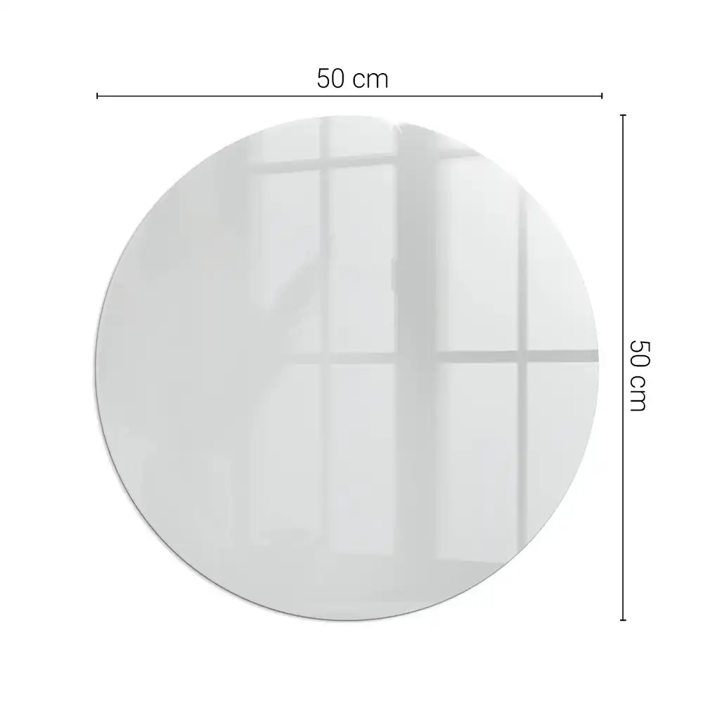 Placă de sticlă securizată rotundă pentru protecție sub sobă, gri