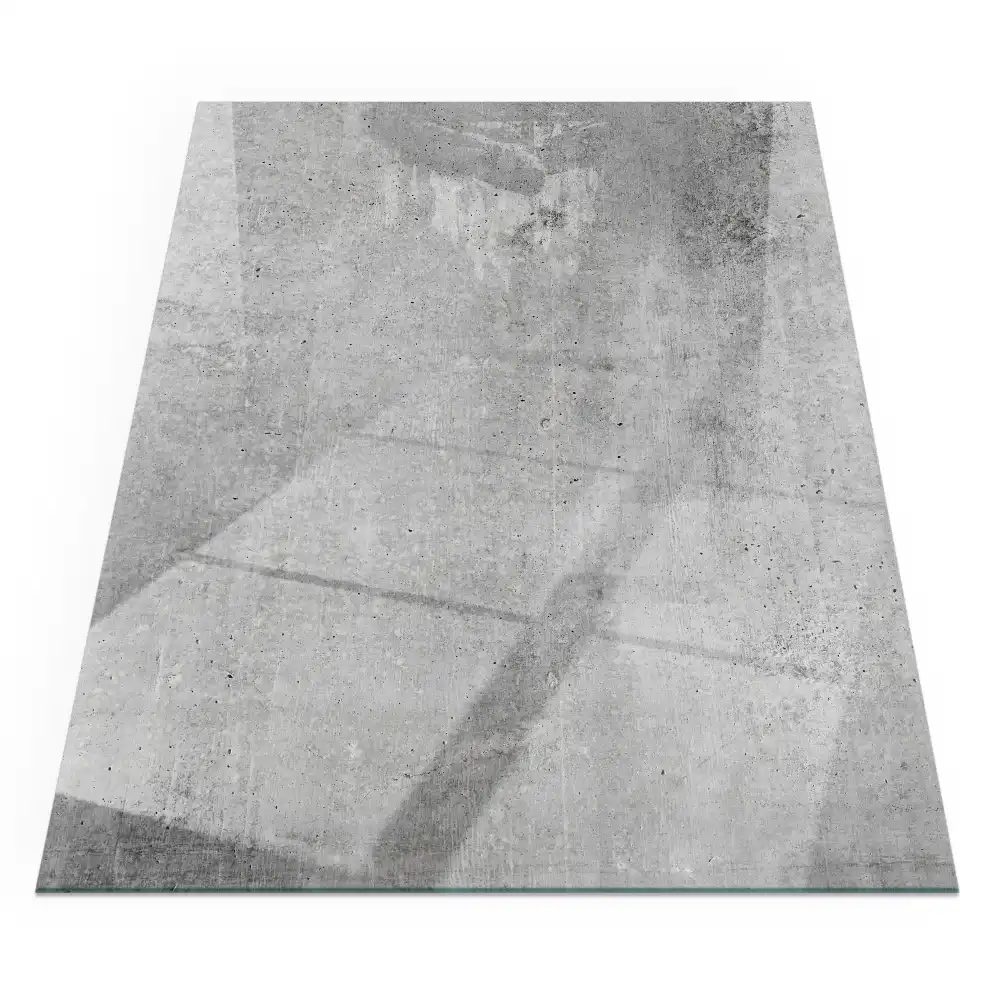 Placă de protecție pentru sobă cu textură de beton brut