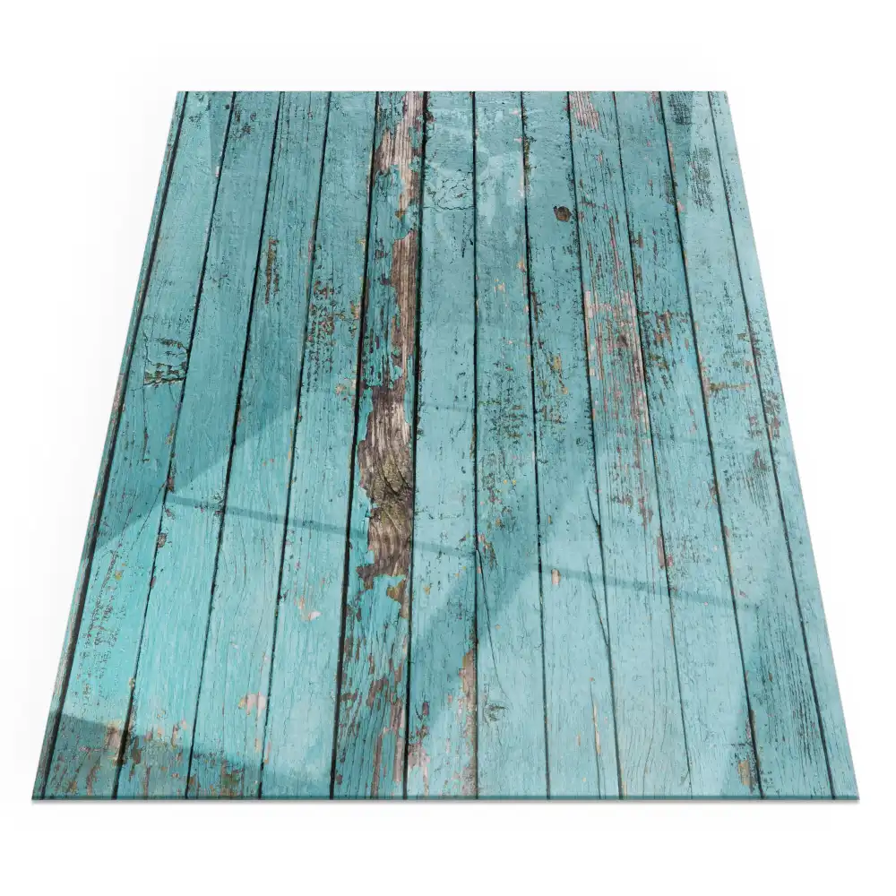 Protecție dreptunghiulară sub sobă cu design lemn rustic