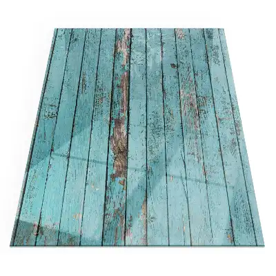 Protecție dreptunghiulară sub sobă cu design lemn rustic