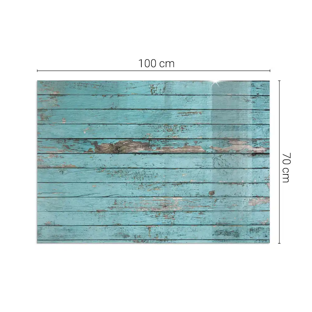 Protecție dreptunghiulară sub sobă cu design lemn rustic