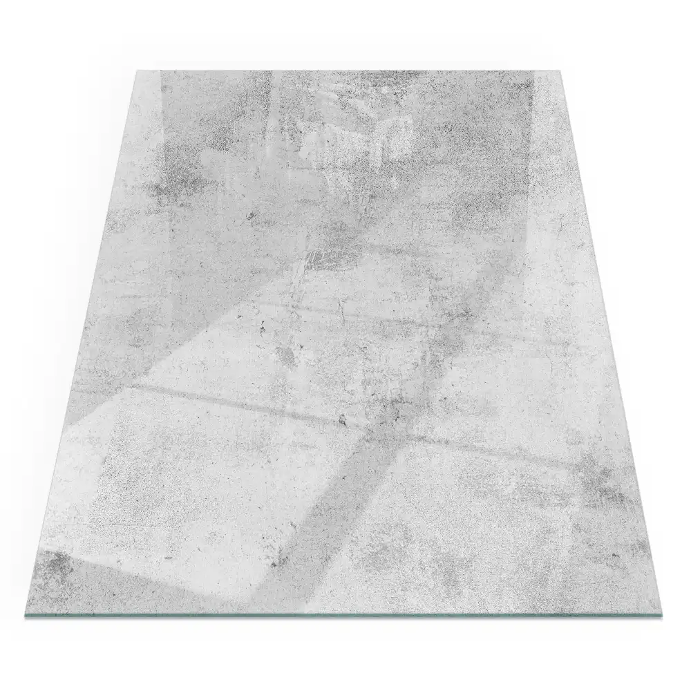 Protecție dreptunghiulară pentru sobă cu textură de beton brut