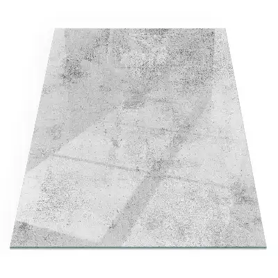 Protecție dreptunghiulară pentru sobă cu textură de beton brut