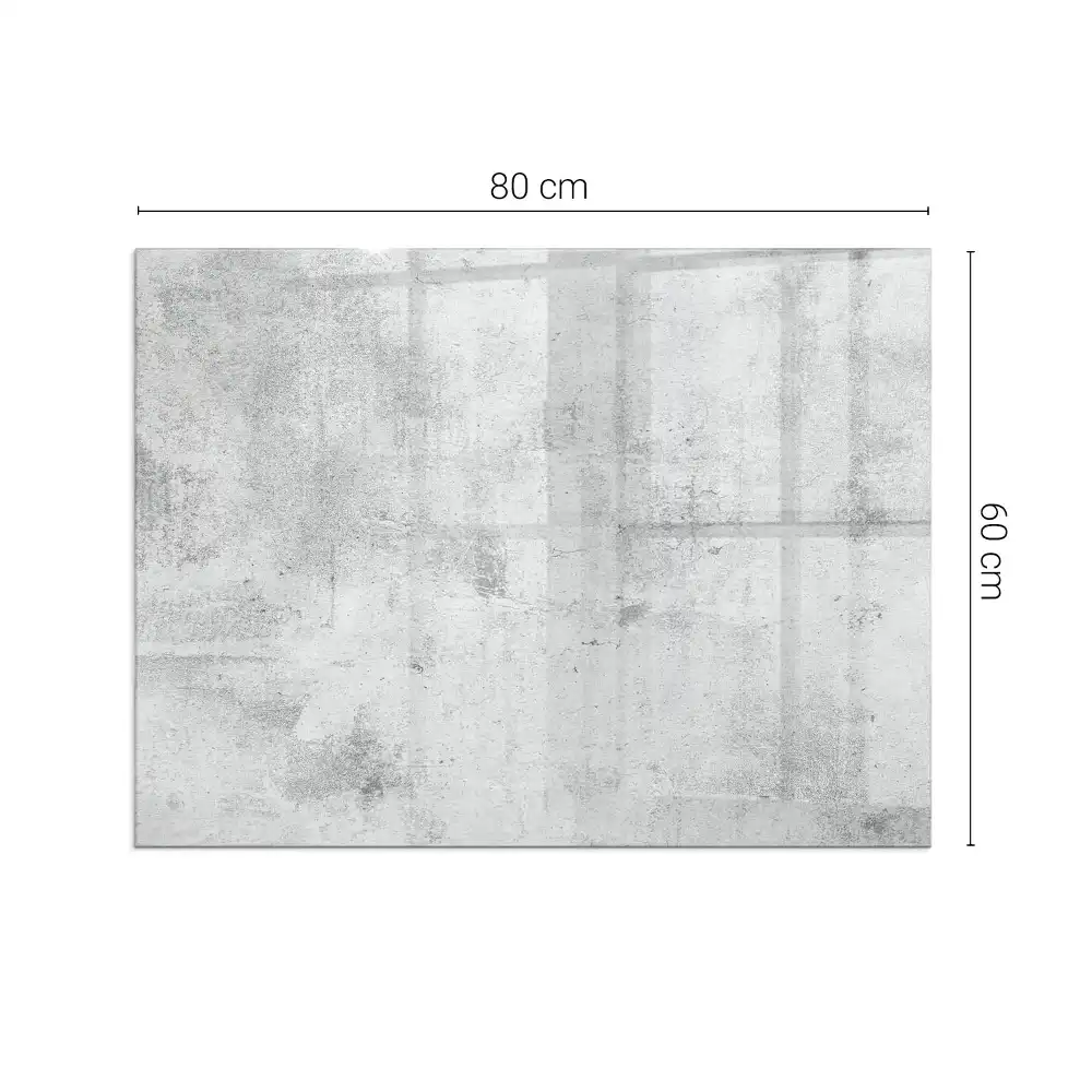 Protecție dreptunghiulară pentru sobă cu textură de beton brut