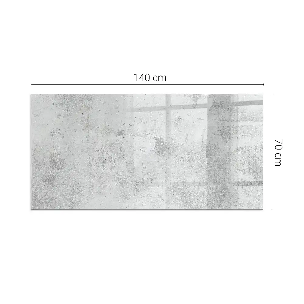 Protecție dreptunghiulară pentru sobă cu textură de beton brut