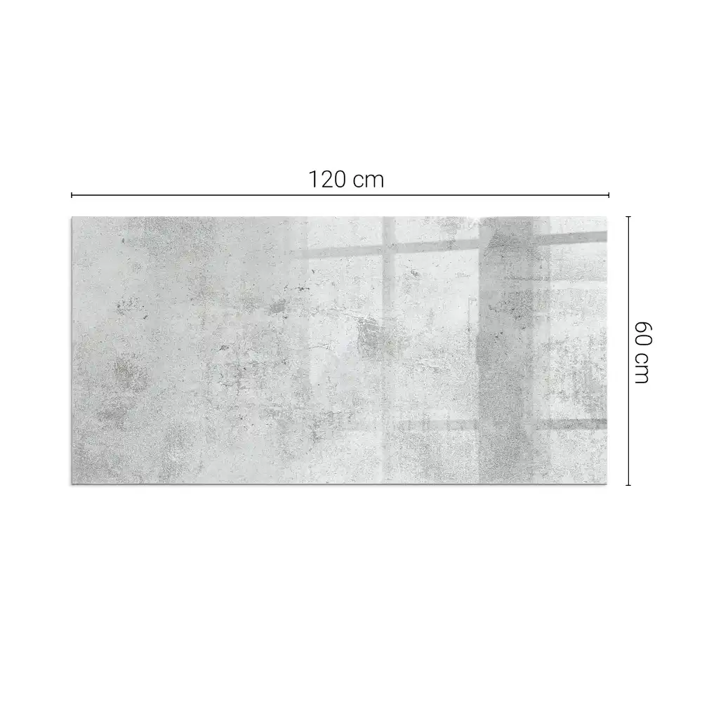 Protecție dreptunghiulară pentru sobă cu textură de beton brut