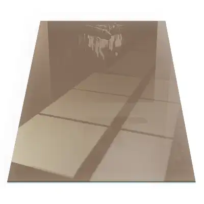 Protecție dreptunghiulară pentru pardoseală sub sobă, culoare maro