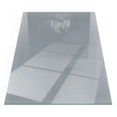 Protecție dreptunghiulară sub sobă de culoare gri