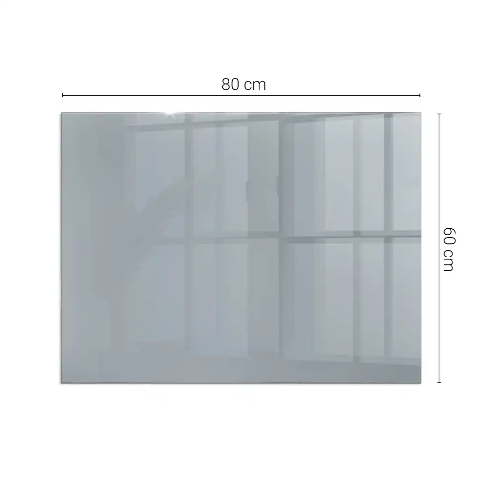 Protecție dreptunghiulară sub sobă de culoare gri