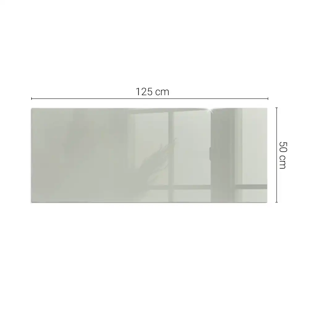 Placă de protecție dreptunghiulară sub sobă de culoare verde-gri