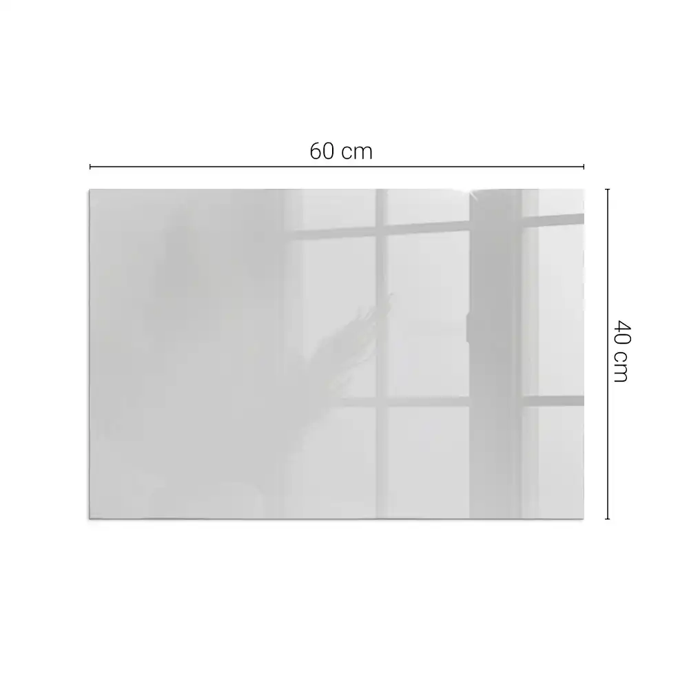 Protecție dreptunghiulară sub sobă de culoare gri