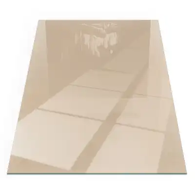 Protecție dreptunghiulară pentru sobă, culoare bej