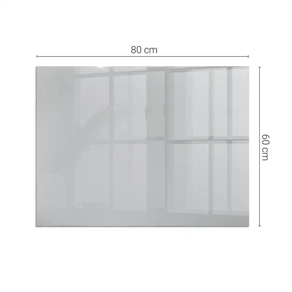 Protecție dreptunghiulară pentru pardoseală sub sobă de culoare gri deschis