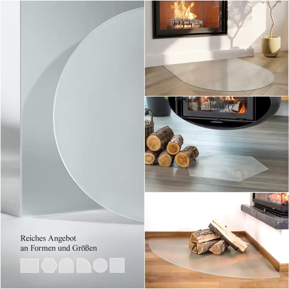 Protecție sub sobă semitransparentă hexagonală
