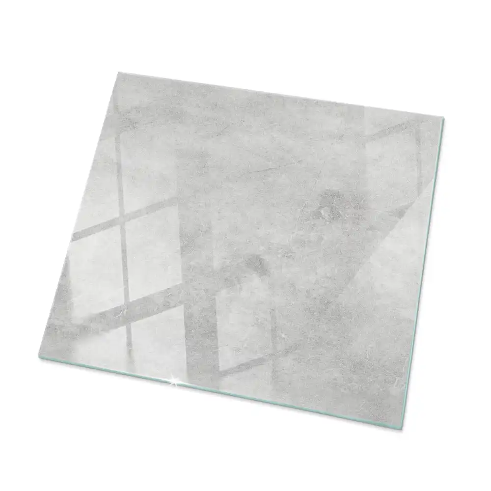 Blat de masă pătrat cu aspect de beton fisurat