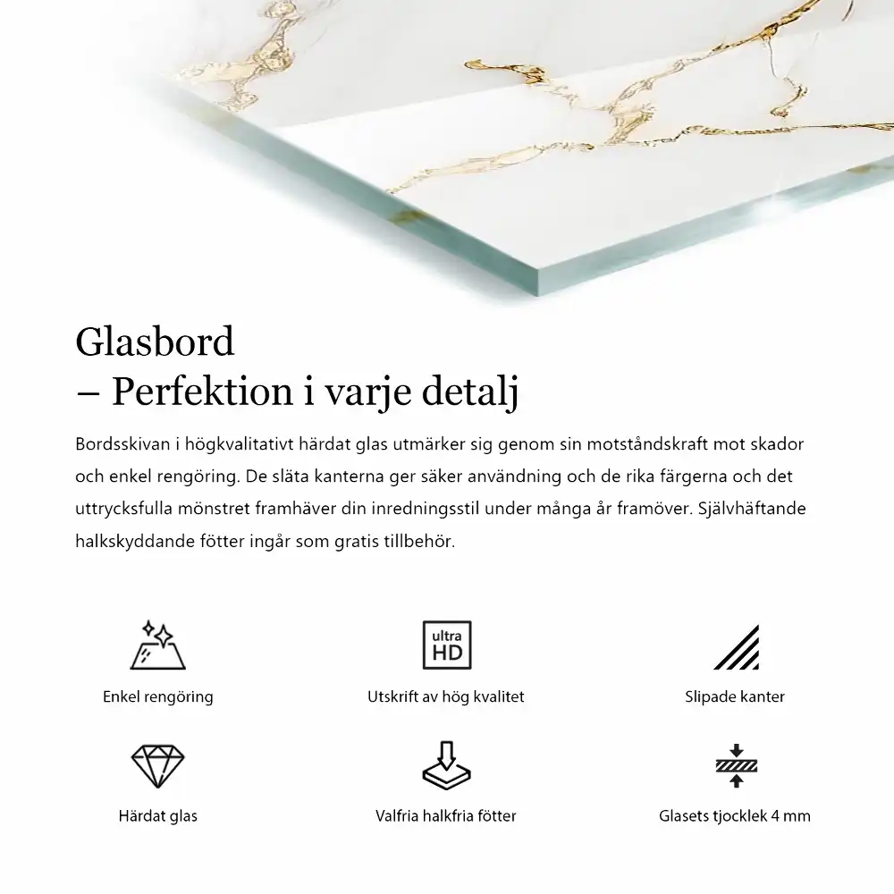 Blat de masă cu model mozaic și ornamente