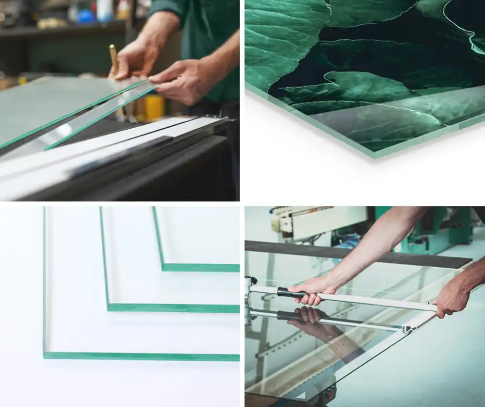Blat de masă pătrat cu aspect de marmură și vinișoare