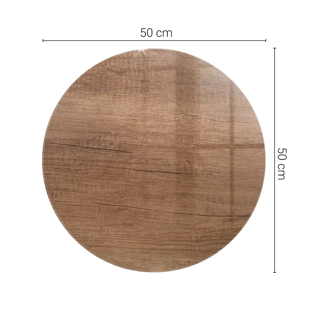 Blat de masă rotund cu design elegant din lemn