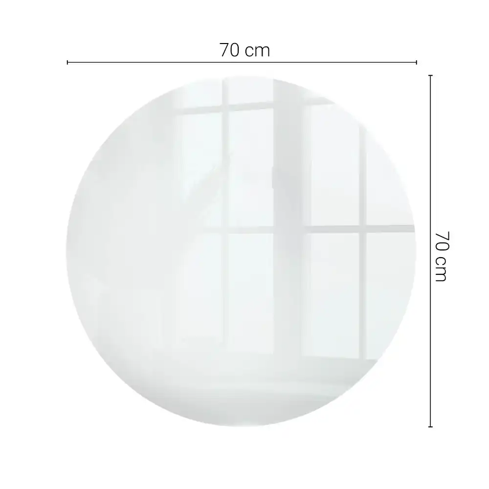 Blat de masă rotund, alb, cu finisaj neted