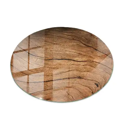 Blat din sticlă securizată cu structură în nuanțe naturale de lemn