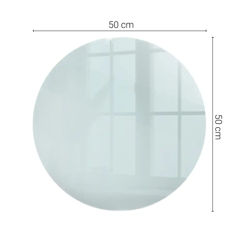 Blat de masă rotund transparent