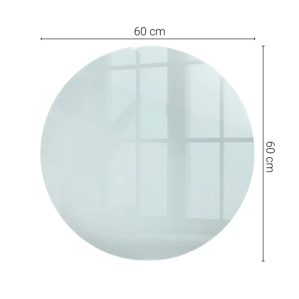 Blat de masă rotund transparent