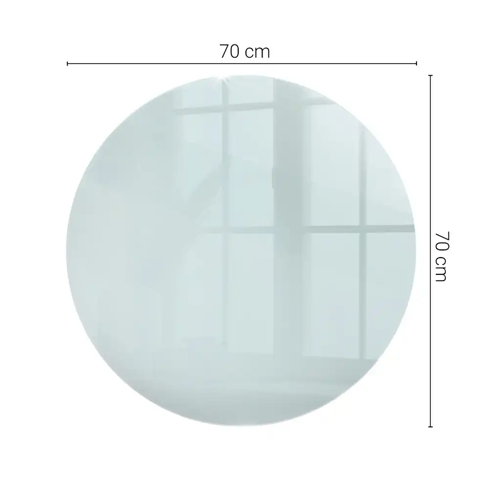 Blat de masă rotund transparent