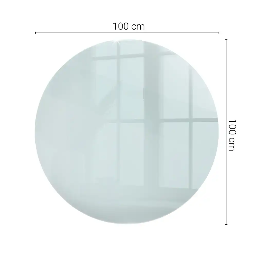 Blat de masă rotund transparent