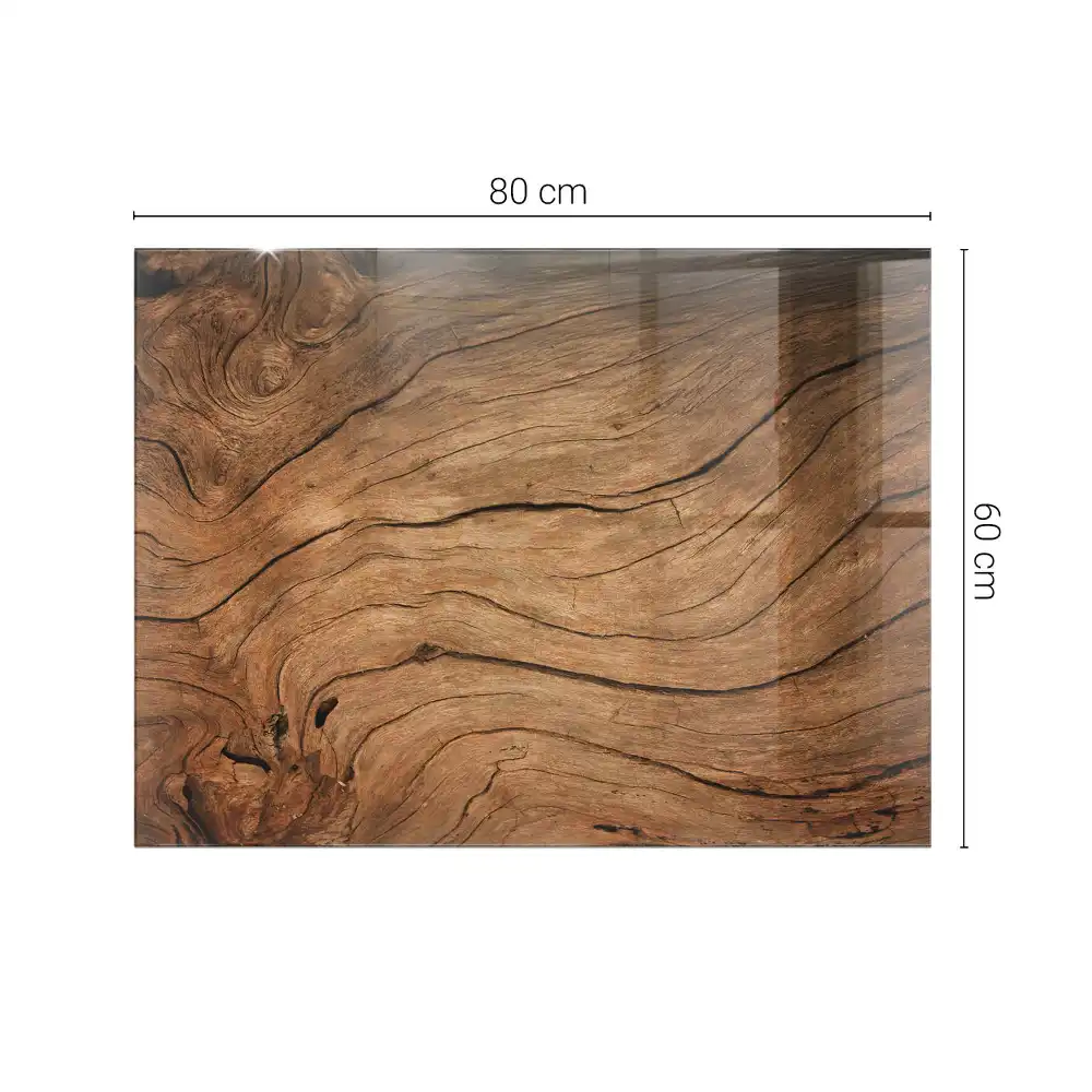 Blat de sticlă cu motiv forestier elegant
