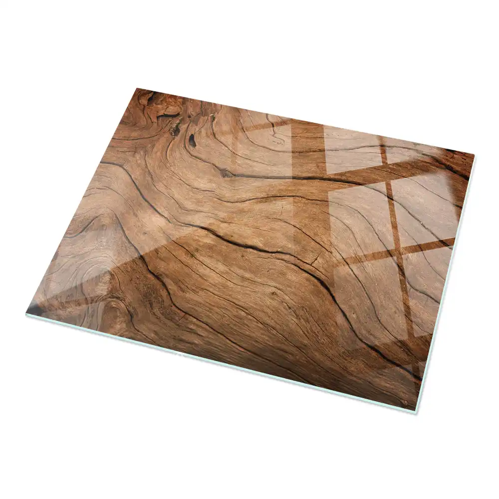 Blat de sticlă cu motiv forestier elegant