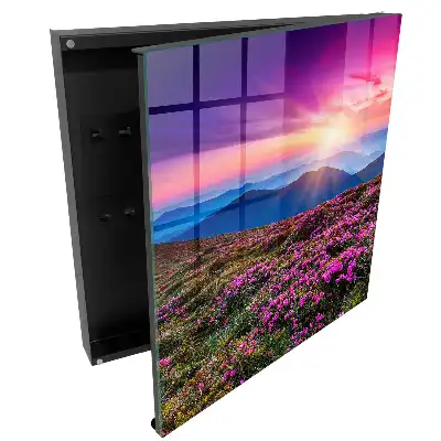 Dulapior pentru chei cu design montan și culori intense