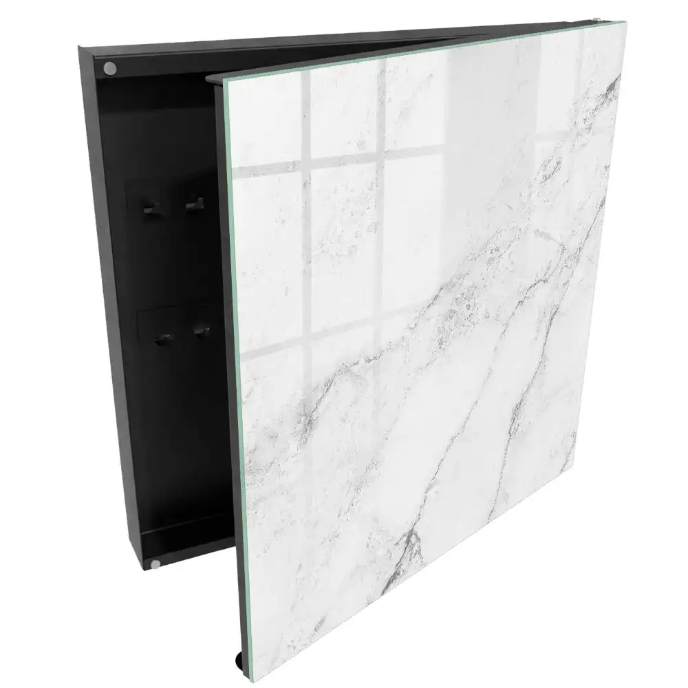 Cutie de chei pentru perete cu design minimalist din piatră gri