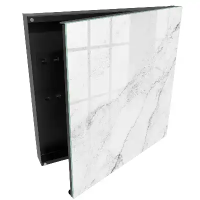 Cutie de chei pentru perete cu design minimalist din piatră gri