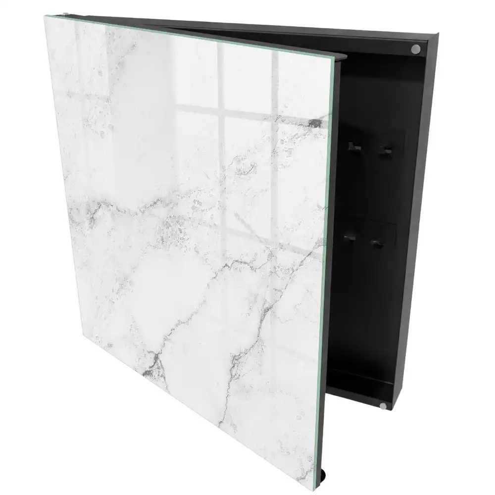 Cutie de chei pentru perete cu design minimalist din piatră gri