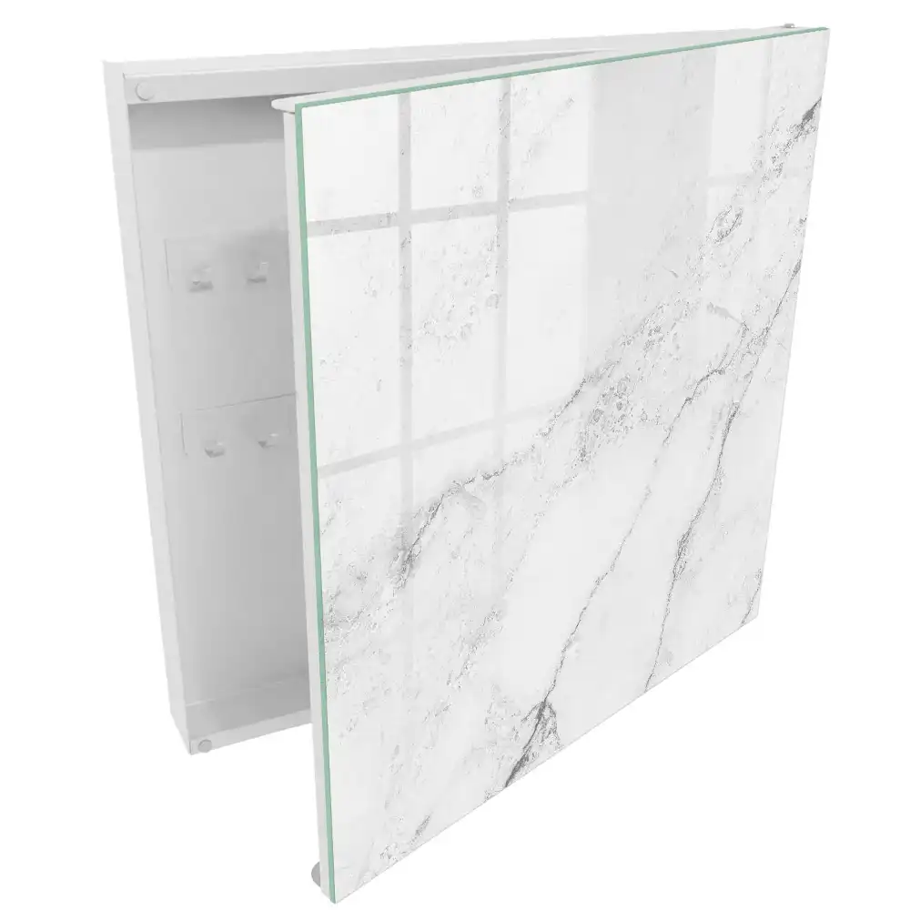 Cutie de chei pentru perete cu design minimalist din piatră gri