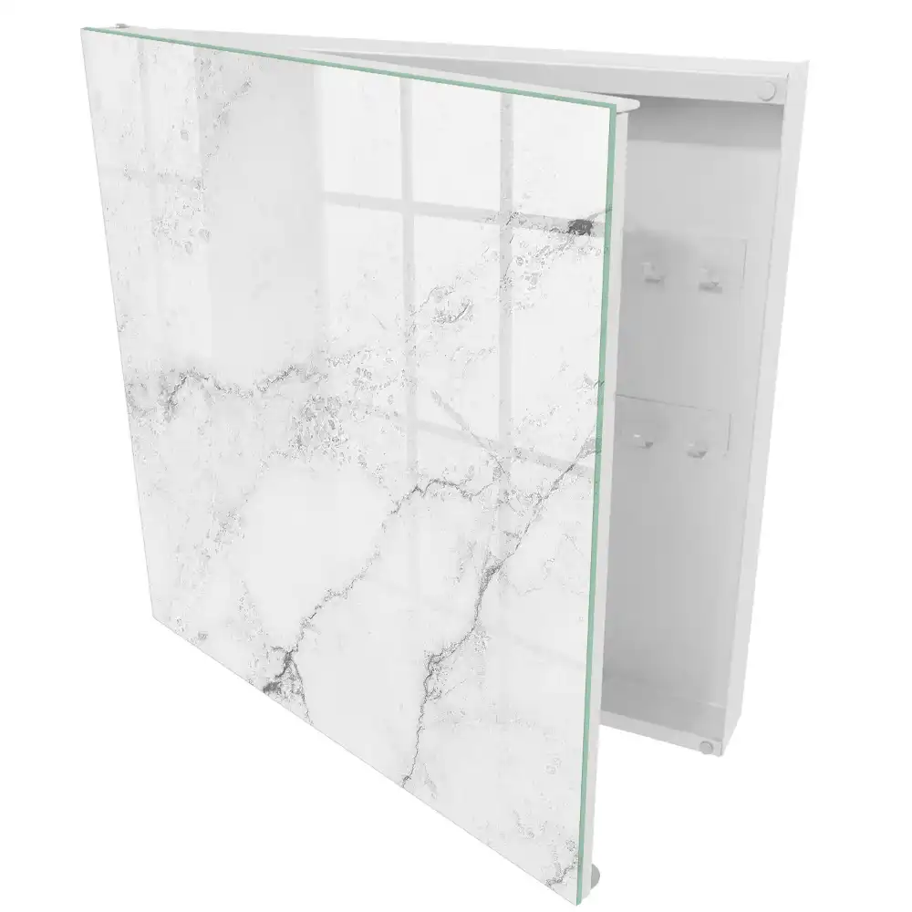 Cutie de chei pentru perete cu design minimalist din piatră gri