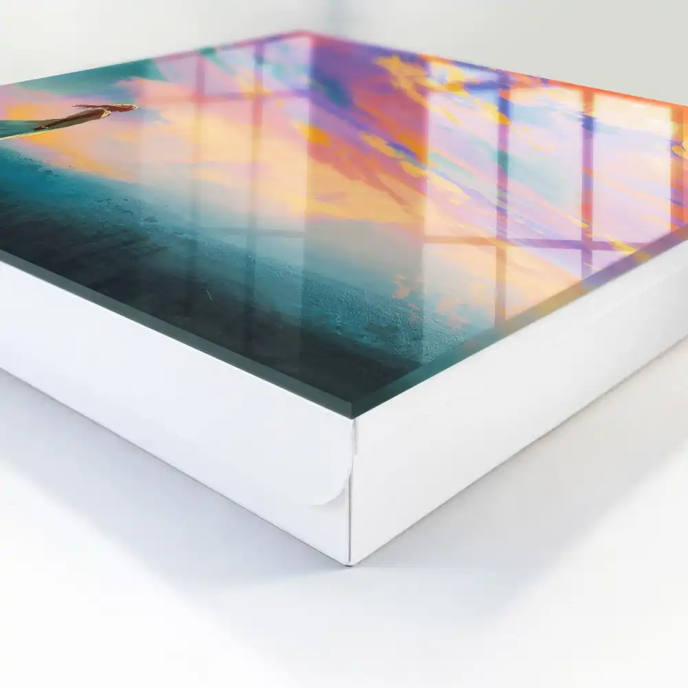 Suport de chei pentru perete cu model decorativ colorat