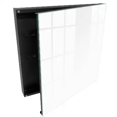 Suport pentru chei de perete minimalist în culoare albă pură