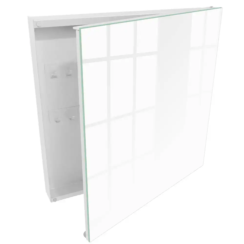 Suport pentru chei de perete minimalist în culoare albă pură