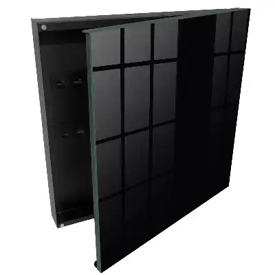 Dulapior pentru chei minimalist cu fundal solid negru
