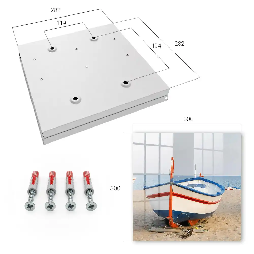 Dulapior pentru chei cu model barcă pe plajă