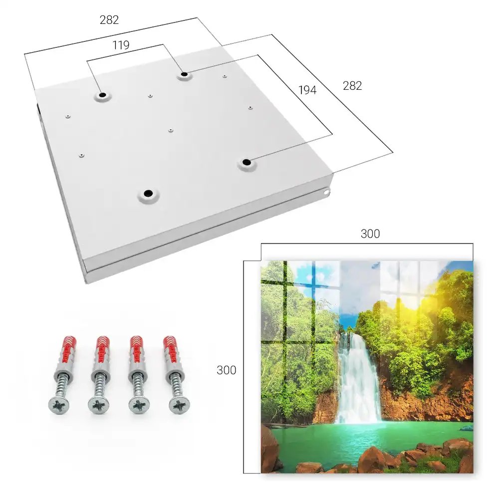 cu design cascadă în verdeață tropicală