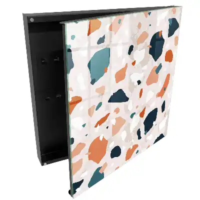 Dulap pentru chei cu design abstract și pete de culoare dinamice