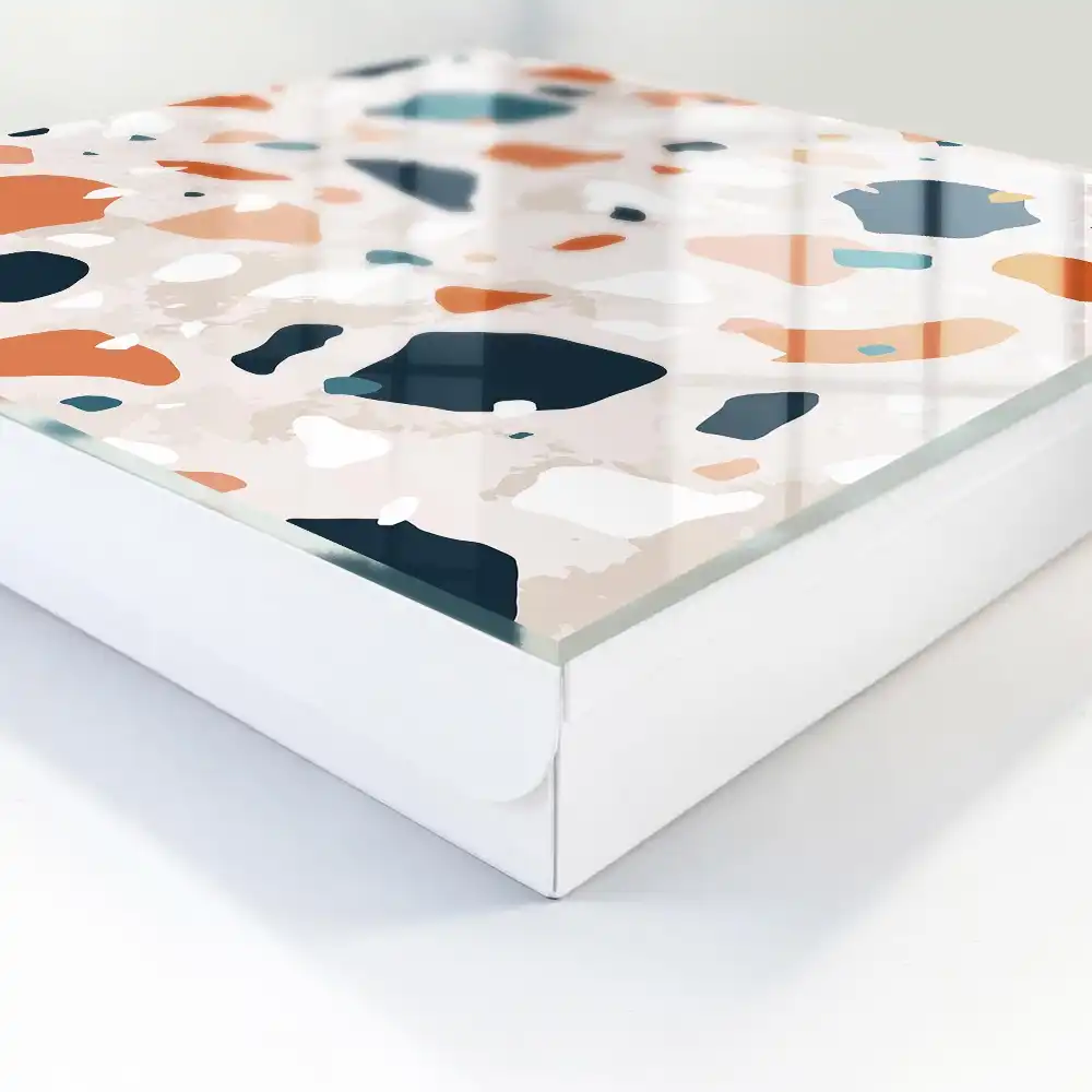 Dulap pentru chei cu design abstract și pete de culoare dinamice